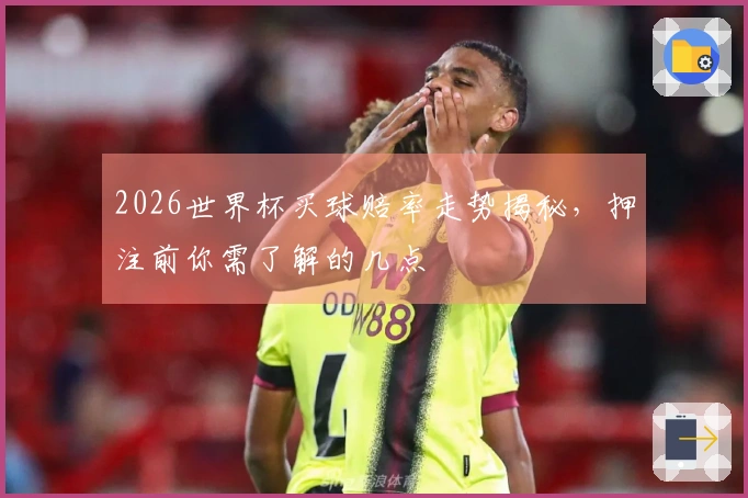 2026世界杯买球赔率走势揭秘，押注前你需了解的几点
